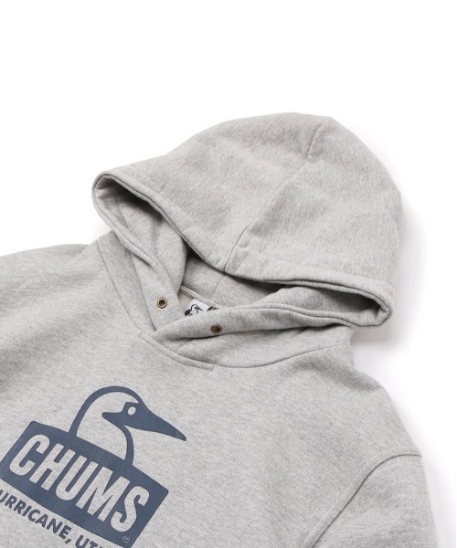CHUMS（チャムス）の「CHUMS/チャムス オーバーサイズ ブービーパーカー/裏起毛 ワンポイント プリントロゴフーディ/プルオーバーパーカー/Booby Face Pullover Parka CH00-1303（パーカー・メンズ・グレー/ブラック/グリーン/レッド/ホワイト・XL/L/M）」の7枚目の写真
