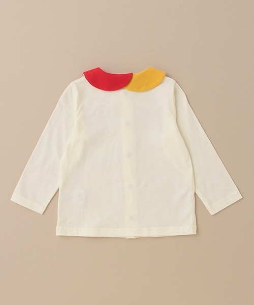 baby cheer（ベイビーチアー）の「キノコ衿ブラウス（シャツ/ブラウス・キッズ・キナリ・110cm/80ｃｍ/120cm/100cm/90cm）」の3枚目の写真