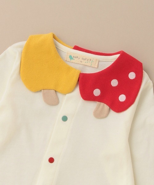 baby cheer（ベイビーチアー）の「キノコ衿ブラウス（シャツ/ブラウス・キッズ・キナリ・110cm/80ｃｍ/120cm/100cm/90cm）」の4枚目の写真
