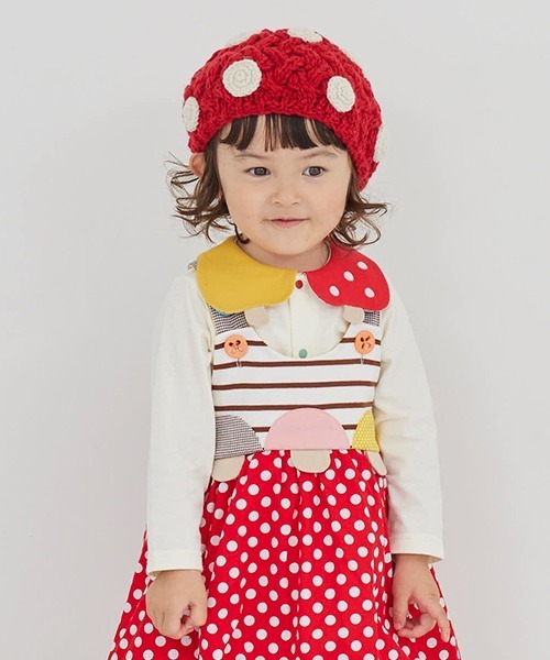 baby cheer（ベイビーチアー）の「キノコ衿ブラウス（シャツ/ブラウス・キッズ・キナリ・110cm/80ｃｍ/120cm/100cm/90cm）」の10枚目の写真