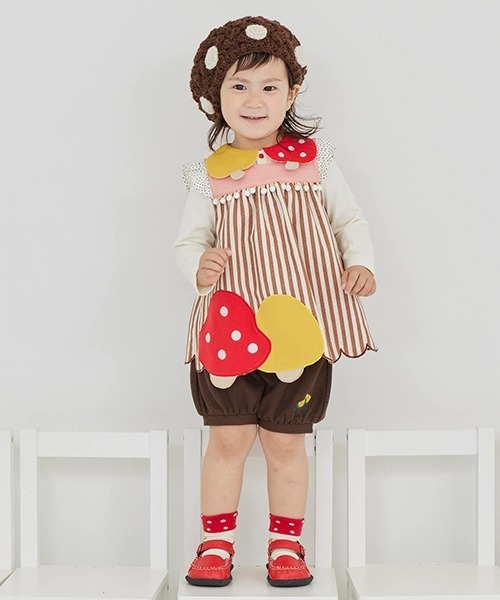 baby cheer（ベイビーチアー）の「キノコ衿ブラウス（シャツ/ブラウス・キッズ・キナリ・110cm/80ｃｍ/120cm/100cm/90cm）」の16枚目の写真