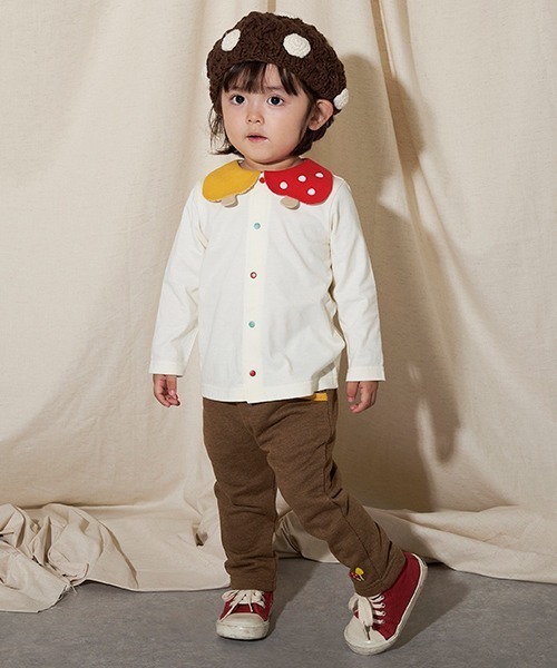 baby cheer（ベイビーチアー）の「キノコ衿ブラウス（シャツ/ブラウス・キッズ・キナリ・110cm/80ｃｍ/120cm/100cm/90cm）」の13枚目の写真