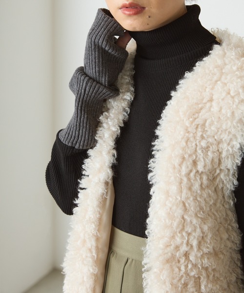 forksy.(フォルクシー)の「【forksy.】フィンガーフォールリブタートルニットプルオーバー(ニット/セーター・レディース・グレー/アイボリー/ブラック/ベージュ・FREE)」の18枚目の写真