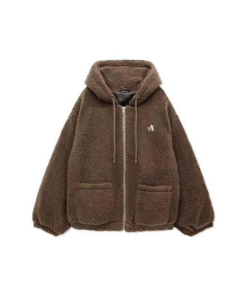 ANDGEEBEE（アンジービー）の「UNISEXボアジップパーカー（その他アウター・レディース・ブラウン/アイボリー・X-LARGE）」の19枚目の写真