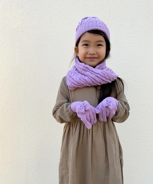 SZT:☆ジュニア 子供 スヌード マフラー（ネックウォーマー/スヌード