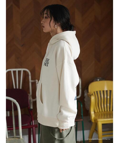 CRAFT STANDARD BOUTIQUE(クラフトスタンダードブティック)の「THE MET モネMonet スウェットパーカー *(パーカー・メンズ・杢グレー/ブラック/アイボリー・LL/L/M)」の8枚目の写真