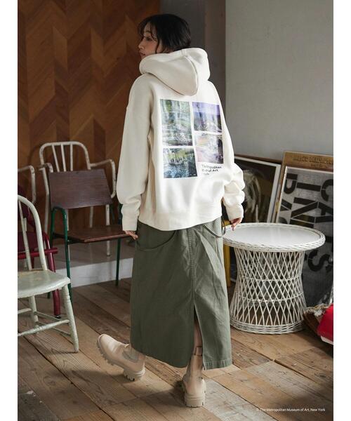 CRAFT STANDARD BOUTIQUE(クラフトスタンダードブティック)の「THE MET モネMonet スウェットパーカー *(パーカー・メンズ・杢グレー/ブラック/アイボリー・LL/L/M)」の13枚目の写真
