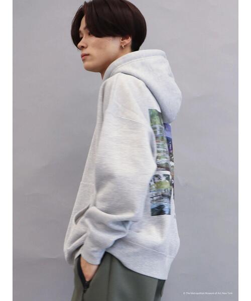 CRAFT STANDARD BOUTIQUE(クラフトスタンダードブティック)の「THE MET モネMonet スウェットパーカー *(パーカー・メンズ・杢グレー/ブラック/アイボリー・LL/L/M)」の16枚目の写真