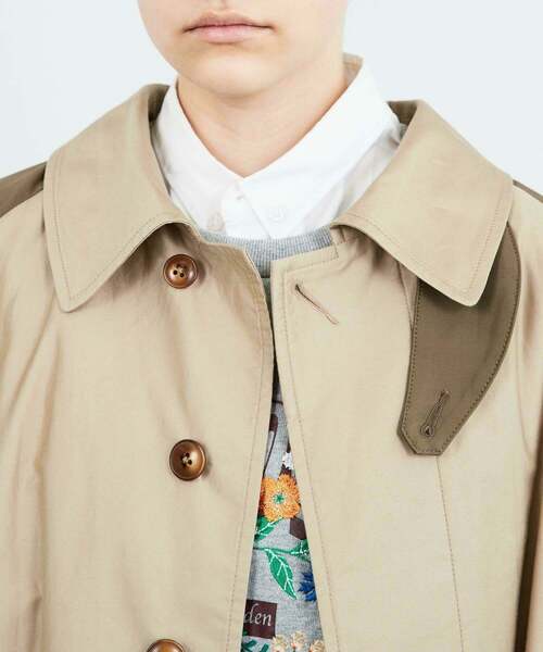 FRAPBOIS(フラボア)の「カスタムコート(その他アウター・レディース・ブラック/ベージュ・1/2)」の3枚目の写真