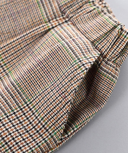 DAY CLOSET（デイ クローゼット）の「【セットアップ キッズスーツ】 チェック柄シングルジャケット+パンツ 上下2点セット（セットアップ・キッズ・ベージュ・140cm/120cm/130cm/100cm/90cm/110cm）」の15枚目の写真