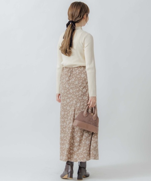 flower(フラワー)の「フローラルブーケスカート(スカート・レディース・ブラウン/ベージュ・FREE)」の8枚目の写真