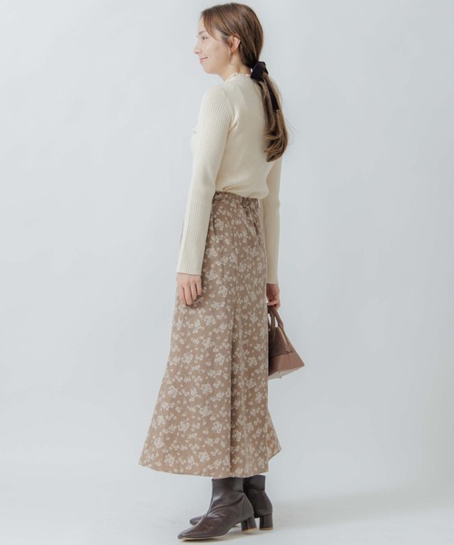 flower(フラワー)の「フローラルブーケスカート(スカート・レディース・ブラウン/ベージュ・FREE)」の15枚目の写真