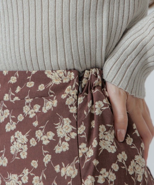 flower(フラワー)の「フローラルブーケスカート(スカート・レディース・ブラウン/ベージュ・FREE)」の16枚目の写真