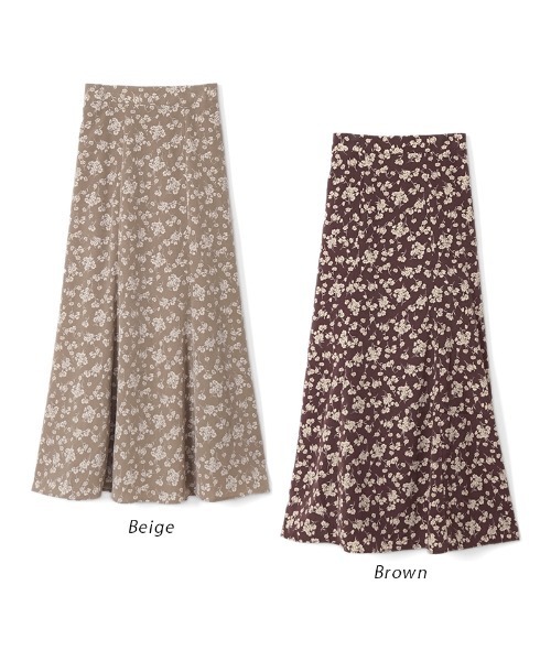 flower(フラワー)の「フローラルブーケスカート(スカート・レディース・ブラウン/ベージュ・FREE)」の17枚目の写真