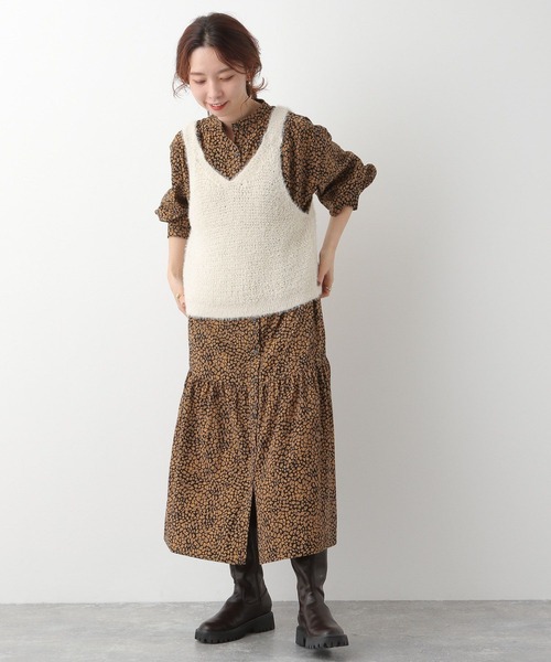 LEPSIM（レプシィム）の「5ゲージニットタンク　173169（ベスト・レディース・ホワイト/ピンク/ブラウン・FREE）」の18枚目の写真