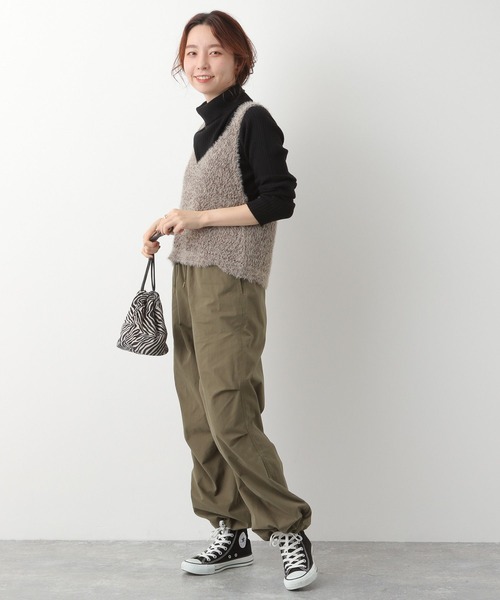 LEPSIM（レプシィム）の「5ゲージニットタンク　173169（ベスト・レディース・ホワイト/ピンク/ブラウン・FREE）」の4枚目の写真