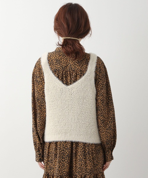 LEPSIM（レプシィム）の「5ゲージニットタンク　173169（ベスト・レディース・ホワイト/ピンク/ブラウン・FREE）」の19枚目の写真