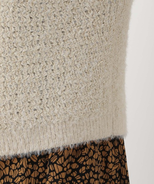 LEPSIM（レプシィム）の「5ゲージニットタンク　173169（ベスト・レディース・ホワイト/ピンク/ブラウン・FREE）」の9枚目の写真