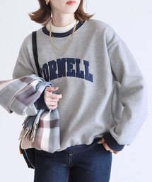 reca | 裏起毛ロゴ入りバイカラースウェットプルオーバー(スウェット)