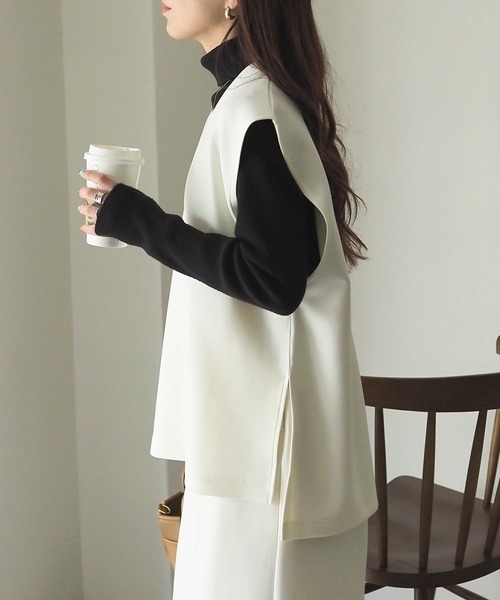 リグリーム ダンボールベスト ブラック ベスト 黒 regleam Vネックベスト｜V NECK VESTの通販｜regleam