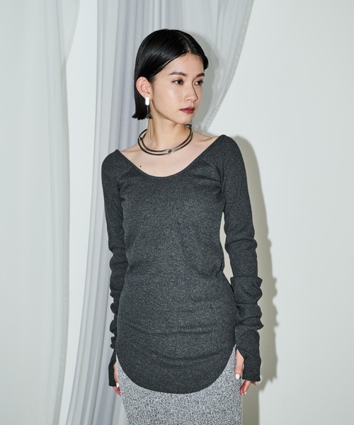 【Sui】determ; バックオープントップス determ;/デターム】オープンバックトップス | COLLAGE