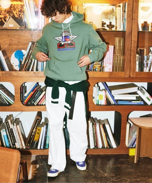 AVIREX（アヴィレックス）の「【RUSSELL ATHLETIC × AVIREX】PULL-OVER PARKA / プルオーバー パーカー / ラッセル アスレティック / アヴィレックス（パーカー・メンズ・オレンジ/その他/その他1・L/2XL/M/XL）」の12枚目の写真