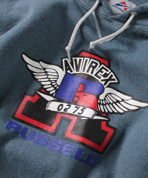 AVIREX（アヴィレックス）の「【RUSSELL ATHLETIC × AVIREX】PULL-OVER PARKA / プルオーバー パーカー / ラッセル アスレティック / アヴィレックス（パーカー・メンズ・オレンジ/その他/その他1・L/2XL/M/XL）」の15枚目の写真