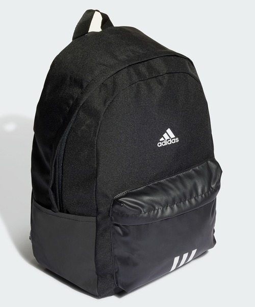 adidas(アディダス)の「クラシック バッジ オブ スポーツ スリーストライプス バックパック / アディダス adidas(バックパック/リュック・メンズ・ブラック×ホワイト・FREE)」の3枚目の写真