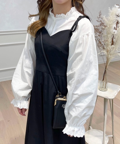 apres jour（アプレジュール）の「コットンレースフリルブラウス【ZOZOTOWN限定アイテム】（シャツ/ブラウス・レディース・アイボリー/オフホワイト・X-LARGE/フリー）」の8枚目の写真