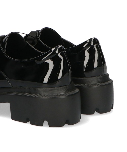 ORiental TRaffic（オリエンタルトラフィック）の「厚底リボンレースアップシューズ 31116（ドレスシューズ・レディース・ブラック/ベージュ・41/39/36/35/38/37/34/42/40）」の7枚目の写真