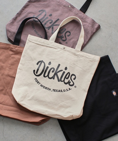 Dickies(ディッキーズ)の「Dickies ポップアーチロゴ キャンバストートバッグ(トートバッグ・メンズ・ブラウン/ブラック/シルバー/オフホワイト・FREE)」の1枚目の写真