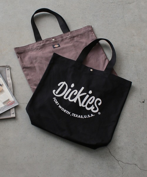 Dickies(ディッキーズ)の「Dickies ポップアーチロゴ キャンバストートバッグ(トートバッグ・メンズ・ブラウン/ブラック/シルバー/オフホワイト・FREE)」の2枚目の写真
