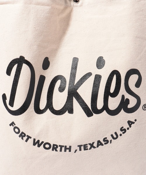 Dickies(ディッキーズ)の「Dickies ポップアーチロゴ キャンバストートバッグ(トートバッグ・メンズ・ブラウン/ブラック/シルバー/オフホワイト・FREE)」の11枚目の写真