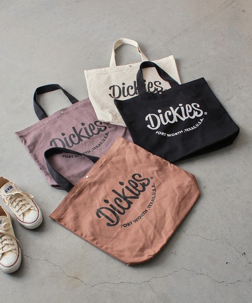 Dickies(ディッキーズ)の「Dickies ポップアーチロゴ キャンバストートバッグ(トートバッグ・メンズ・ブラウン/ブラック/シルバー/オフホワイト・FREE)」の6枚目の写真