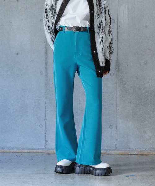 PAGEBOY（ページボーイ）の「モアラクフィットスラックス2（スラックス・レディース・ラベンダー/ブラック/オフホワイト/カーキ/ターコイズブルー・S/M/L）」の4枚目の写真