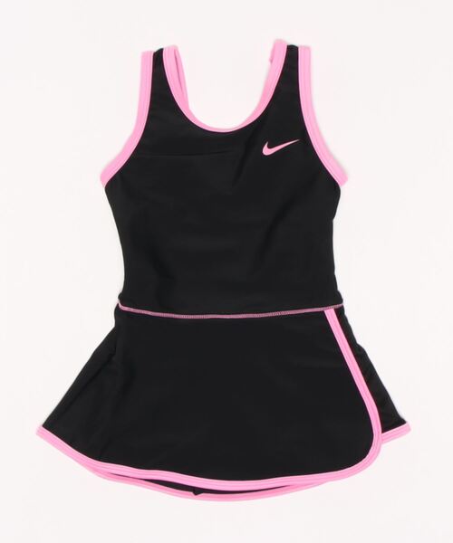 San-ai Resort 三愛水着楽園（サンアイリゾート　サンアイミズギラクエン）の「【NIKE】ﾌｯﾄﾏｰｸ ﾅｲｷ GIRLS ｽｶｰﾄﾜﾝﾋﾟｰｽ（水着・キッズ・パープル/サックスブルー/ピンク/ホワイト・110/150/130/140/100/120/170）」の4枚目の写真