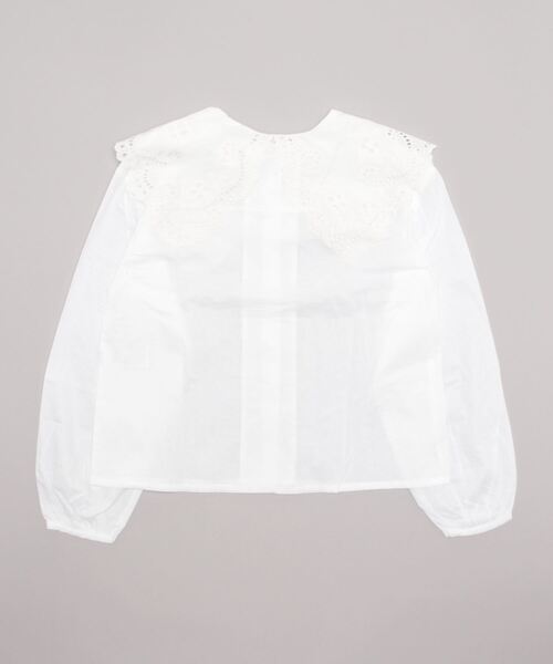 ehka sopo(エヘカソポ)の「レースビッグ襟ブラウス(シャツ/ブラウス・レディース・ブラック/オフホワイト/キナリ・フリ-)」の15枚目の写真