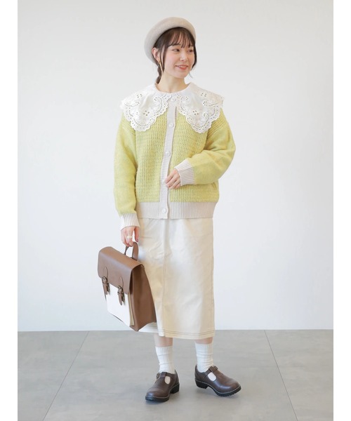 ehka sopo(エヘカソポ)の「レースビッグ襟ブラウス(シャツ/ブラウス・レディース・ブラック/オフホワイト/キナリ・フリ-)」の5枚目の写真