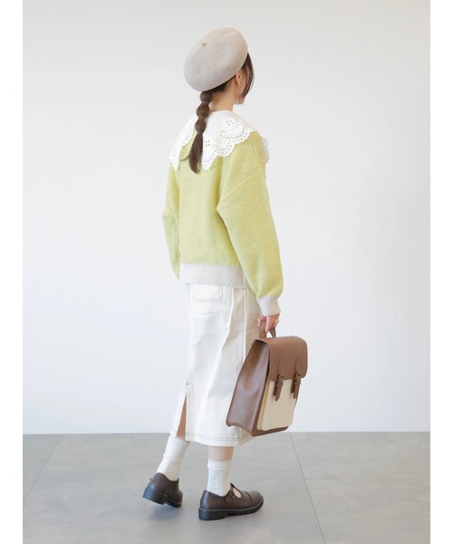 ehka sopo(エヘカソポ)の「レースビッグ襟ブラウス(シャツ/ブラウス・レディース・ブラック/オフホワイト/キナリ・フリ-)」の7枚目の写真