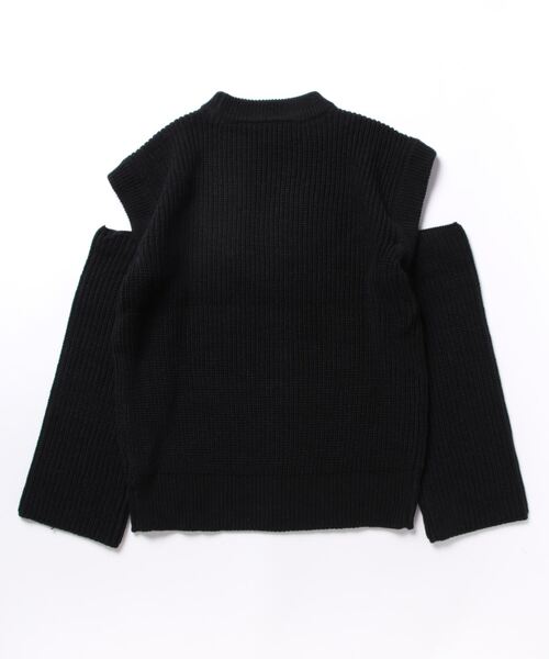KOBE LETTUCE(コウベレタス)の「ショルダーオープン2wayニットトップス(ニット/セーター・レディース・ピンク系/ブラック/オフホワイト/ブルー・FREE)」の8枚目の写真