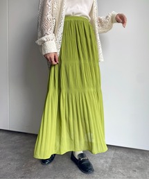 美シルエットマジョリカプリーツスカート