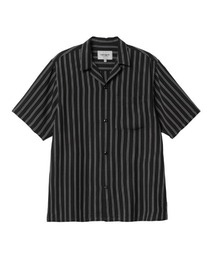 Carhartt WIP/カーハートダブリューアイピー 半袖シャツ ワイドシルエット 光沢感 ダブルストライプ I031461