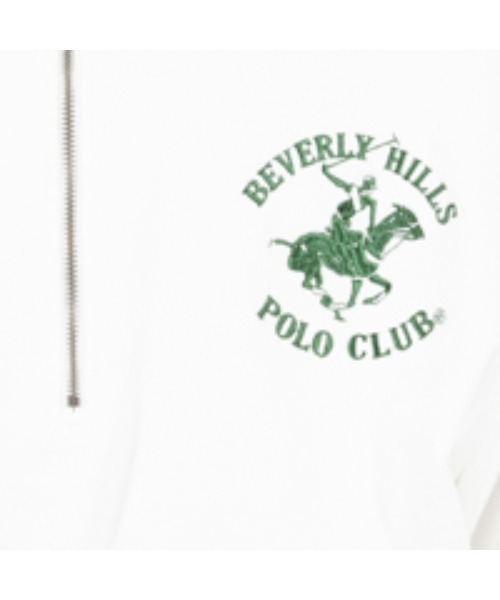 BEVERLY HILLS POLO CLUB(ビバリーヒルズポロクラブ)の「BEVERLY HILLS POLO CLUB ビバリーヒルズポロクラブ ビッグハーフジップトレーナー(スウェット・メンズ・ネイビー/グリーン/チャコール/ホワイト/オートミール・M/XL/L)」の11枚目の写真