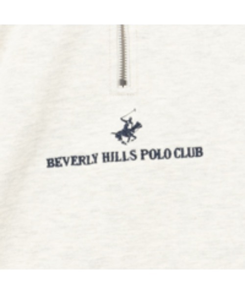 BEVERLY HILLS POLO CLUB(ビバリーヒルズポロクラブ)の「BEVERLY HILLS POLO CLUB ビバリーヒルズポロクラブ ビッグハーフジップトレーナー(スウェット・メンズ・ネイビー/グリーン/チャコール/ホワイト/オートミール・M/XL/L)」の13枚目の写真