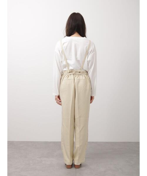 Te chichi TERRASSE（テチチテラス）の「ウエストリボンサロペット(セットアップ可)（サロペット/オーバーオール・レディース・ネイビー/ブルー/ベージュ・ﾌﾘ-）」の11枚目の写真