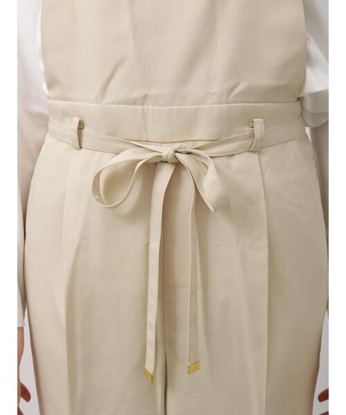 Te chichi TERRASSE（テチチテラス）の「ウエストリボンサロペット(セットアップ可)（サロペット/オーバーオール・レディース・ネイビー/ブルー/ベージュ・ﾌﾘ-）」の14枚目の写真