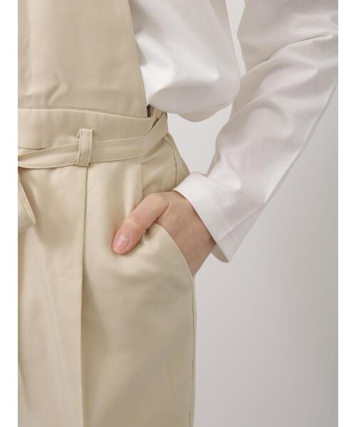 Te chichi TERRASSE（テチチテラス）の「ウエストリボンサロペット(セットアップ可)（サロペット/オーバーオール・レディース・ネイビー/ブルー/ベージュ・ﾌﾘ-）」の15枚目の写真