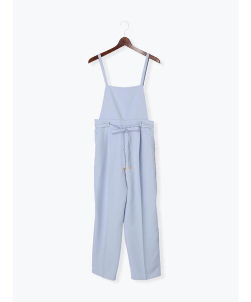 Te chichi TERRASSE（テチチテラス）の「ウエストリボンサロペット(セットアップ可)（サロペット/オーバーオール・レディース・ネイビー/ブルー/ベージュ・ﾌﾘ-）」の20枚目の写真