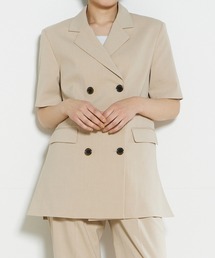 INED CLARO | ハーフスリーブジャケット【セットアップ対応】(テーラードジャケット)