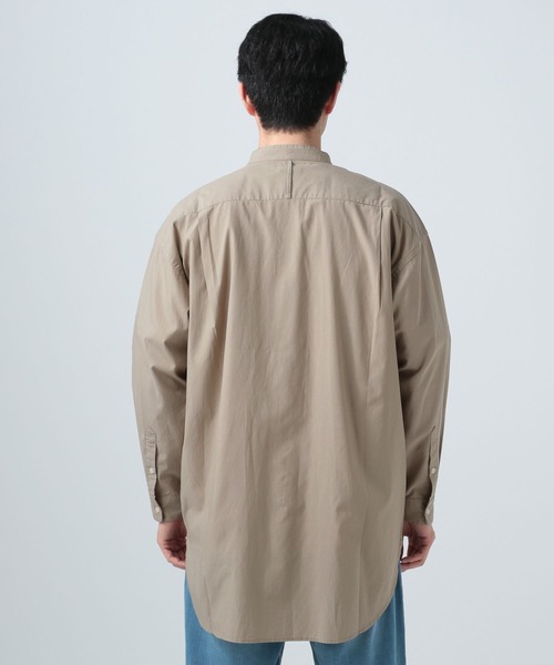 BAYFLOW（ベイフロー）の「バンドカラーロングシャツ（シャツ/ブラウス・メンズ・オフホワイト/ベージュ/ブルー・MEDIUM/LARGE）」の18枚目の写真